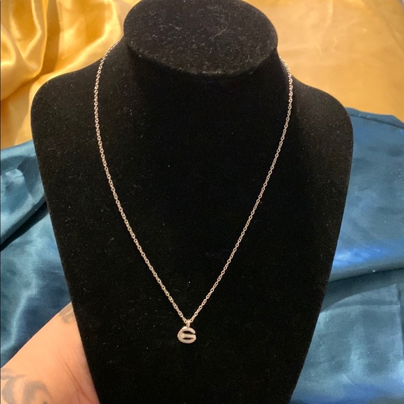 Givenchy Stamped Elegant Silver Tone Necklace with Pendant - Picture 1 of 8